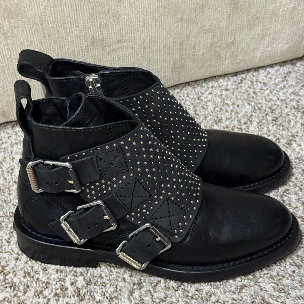 Zadig & Voltaire Biker bootTan Leather size 38 EU 7.5 US